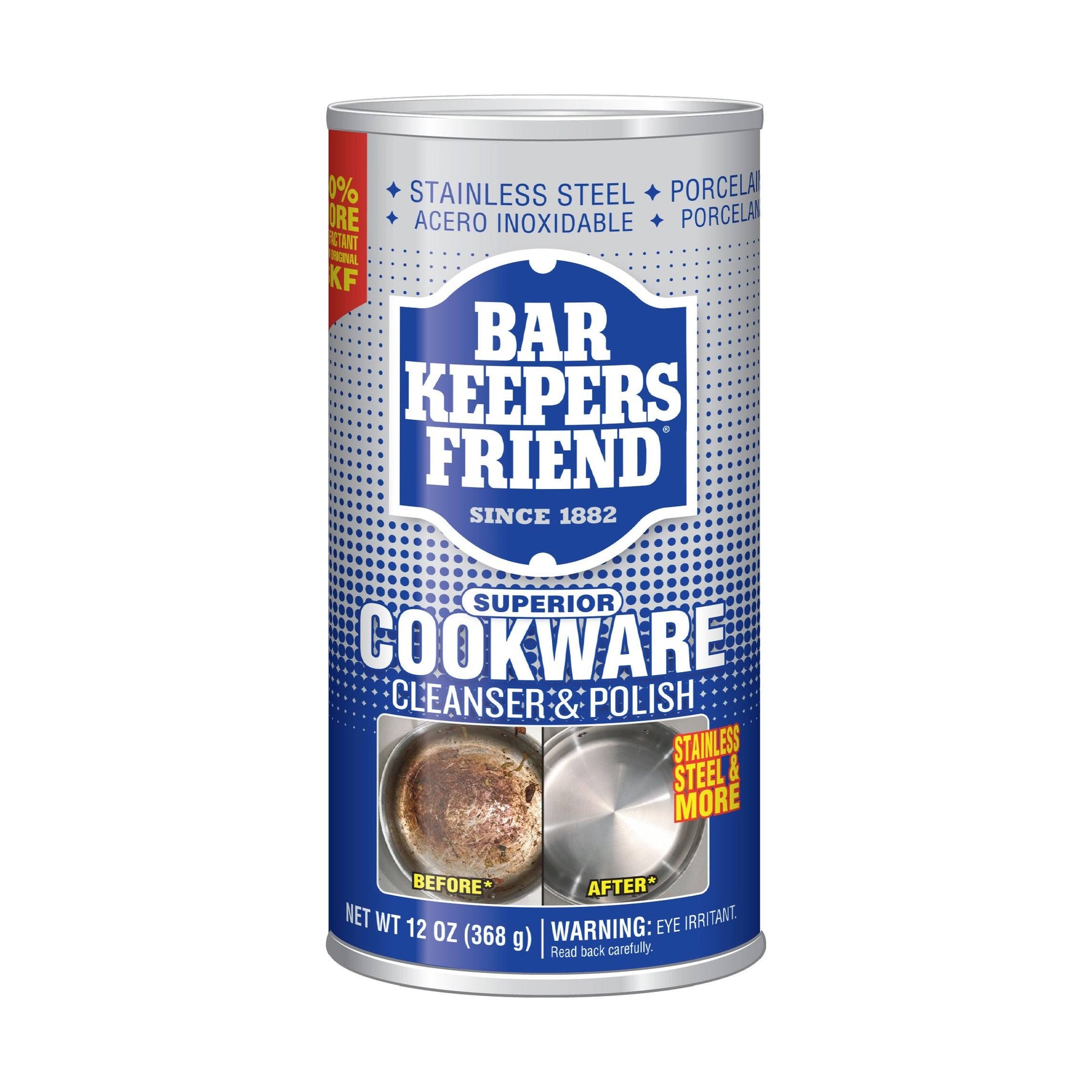 Bar Keeper's Friend Cookware Cleanser & Polish - 12 oz canister
