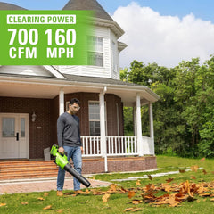 Greenworks 40V Trubrushless? Axial Blower (160 MPH / 700 CFM), 8.0ah Battery and Charger Included