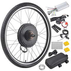 Yescom Electric Bike Conversion Kit 48V 1000W 26" Front Wheel E - Bike Conversion Kit Dual Mode Controller
