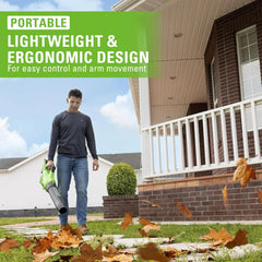 Greenworks 40V Trubrushless? Axial Blower (160 MPH / 700 CFM), 8.0ah Battery and Charger Included