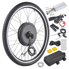 Yescom Electric Bike Conversion Kit 48V 1000W 26" Front Wheel E - Bike Conversion Kit Dual Mode Controller